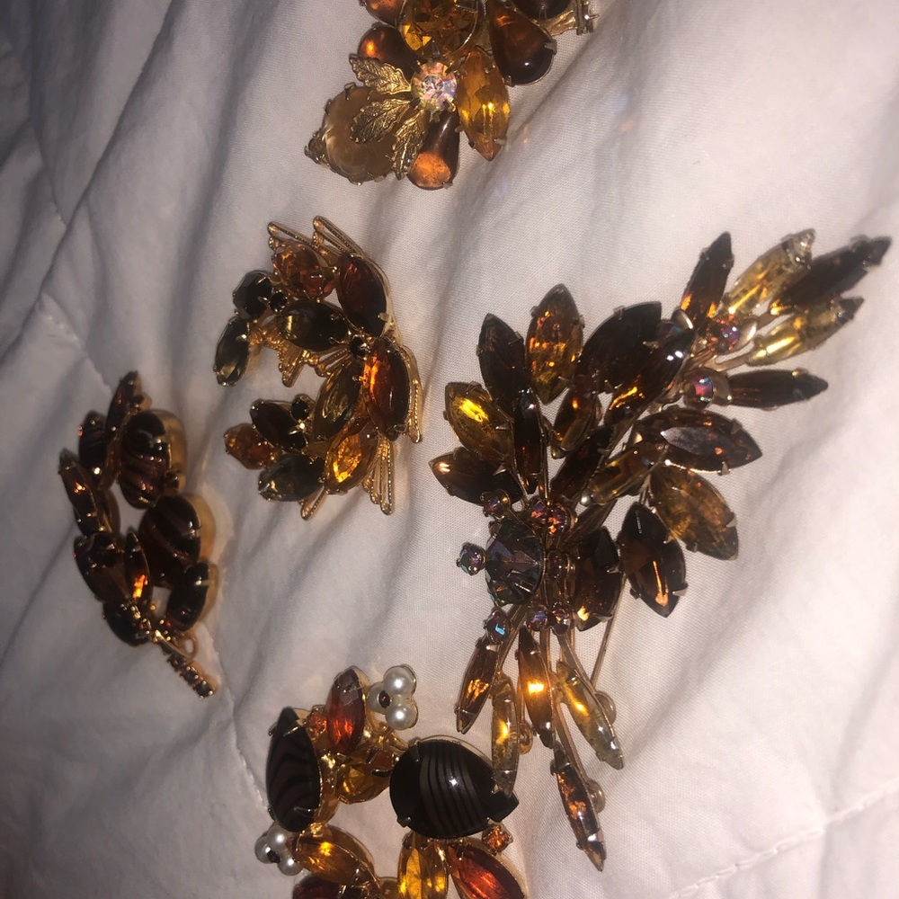 Stunning Gold and Fall Colored Pins, Various Shape